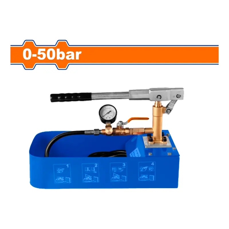 0–50 Bar Pressure Test Pump With Triple-Unit Gauge – Precision Pressure Tester 1
