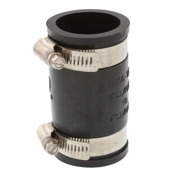 1-1/4-Inch Rubber Drain Coupling – Flexible Pipe Connector 1