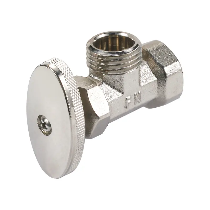 1/2" Angle Stop Valve With Integrated Check Valve – For Basins, Sinks, And Toilets 2