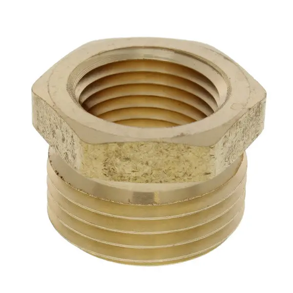1/2" Female To 3/4" Male Hose Nipple Adapter – Brass-Finished Fitting 1