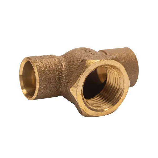 1/2-Inch Female-Inlet Copper Tee Fitting 1