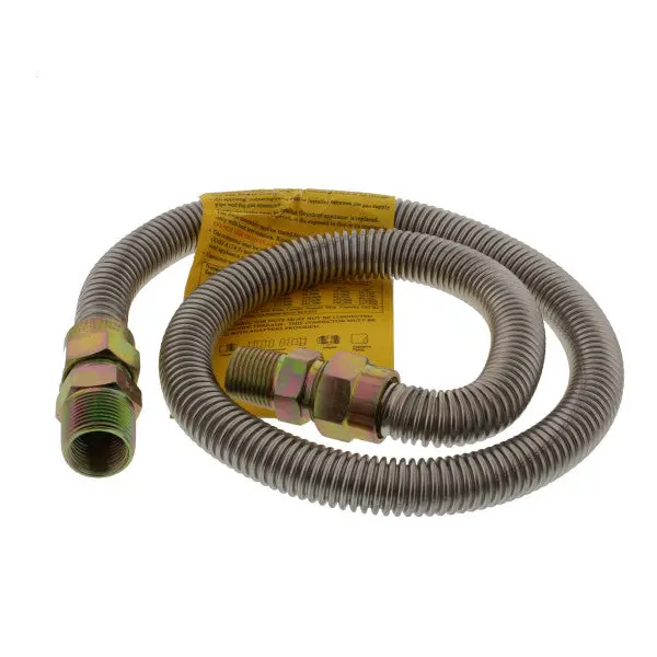 1/2-Inch To 3/4-Inch Male-To-Male Gas Hose – 36 Inches 1