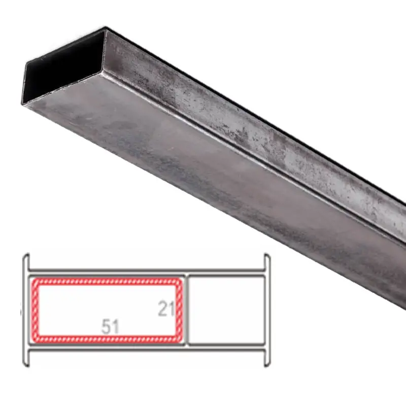 1.2Mm Steel Reinforcement – Rectangular 21×51Mm, For Hat016 Sliding System, 80Mm Carbon Series, 5.9M 1