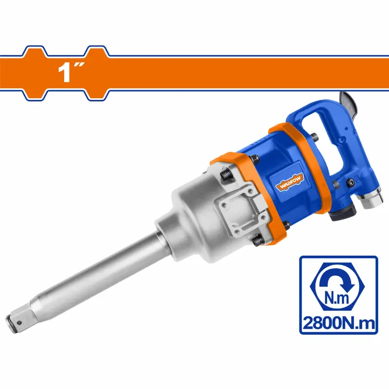 1-Inch Pneumatic Impact Wrench – 4000 Rpm No-Load, 2800 N·M Max Torque, 1/2" Air Inlet + Universal Connector 1