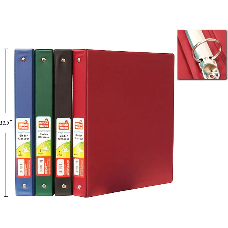 1-Inch Vinyl Presentation Folder – Single Unit (Assorted Colors) 1