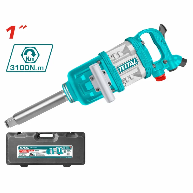 1" Pneumatic Impact Wrench – No-Load Speed: 3600 Rpm – Max Torque: 3100 N·M (2300 Ft·Lb) – 1-Year Warranty 1