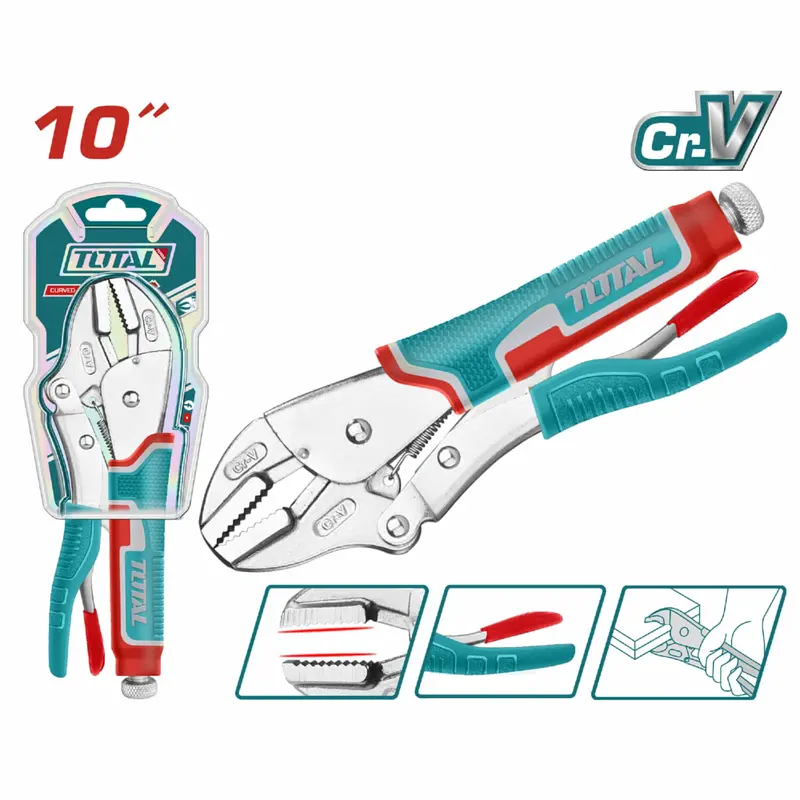 10-Inch Straight-Jaw Cr-V Compression Plier – Hrc52–Hrc61 Hardness 1