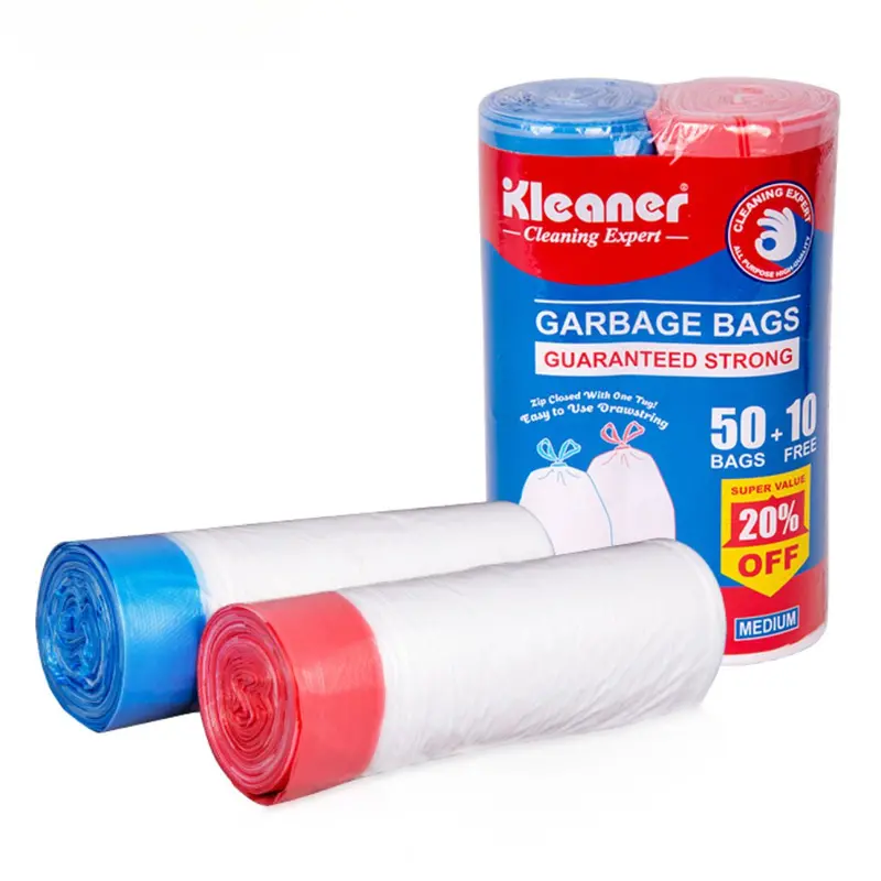 10-Liter Drawstring Trash Bags (2.6 Gal) – 60-Pack, 45 × 50 Cm Heavy-Duty Liners 1