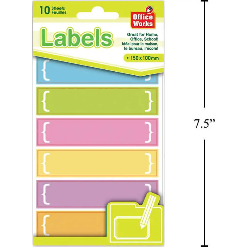 10-Pack Adhesive Message & Note Sticker Labels 1