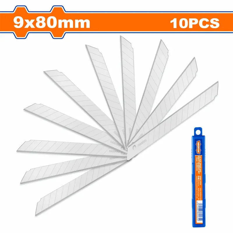 10-Pack Heavy-Duty Utility Blades – 9 × 80 Mm, Extended-Length Design For Deep Cuts And Durability 1