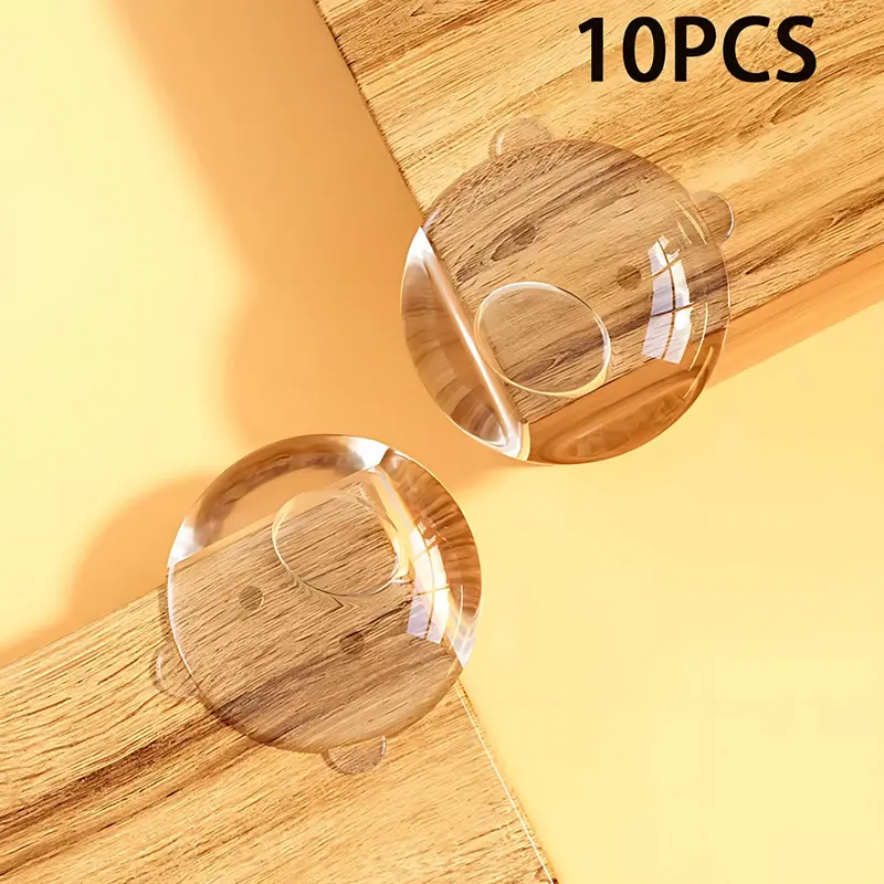 10-Pack Transparent Bear-Shaped Furniture Edge Protectors – Baby Safety Corner Guards 1