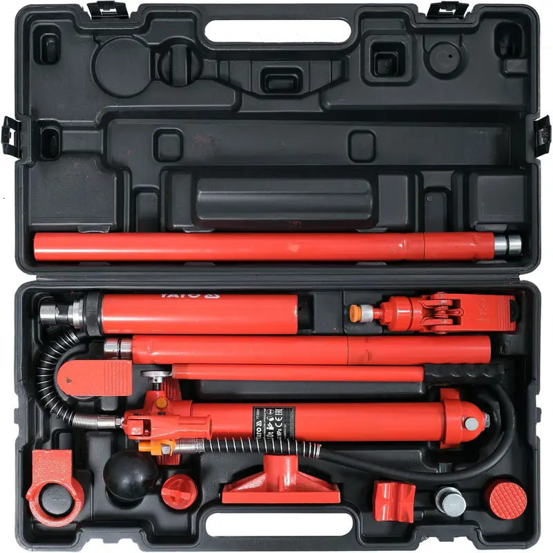 10-Ton Hydraulic Body Shop Kit – Heavy-Duty Vehicle Dent Extraction System 1