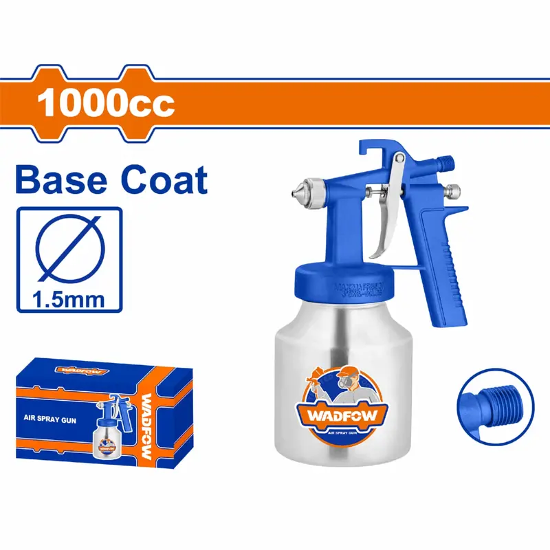 1000Cc Gravity-Fed Spray Gun – 1.5 Mm Nozzle, 2–3 Bar Operating Pressure, Ideal For Primer Application 1