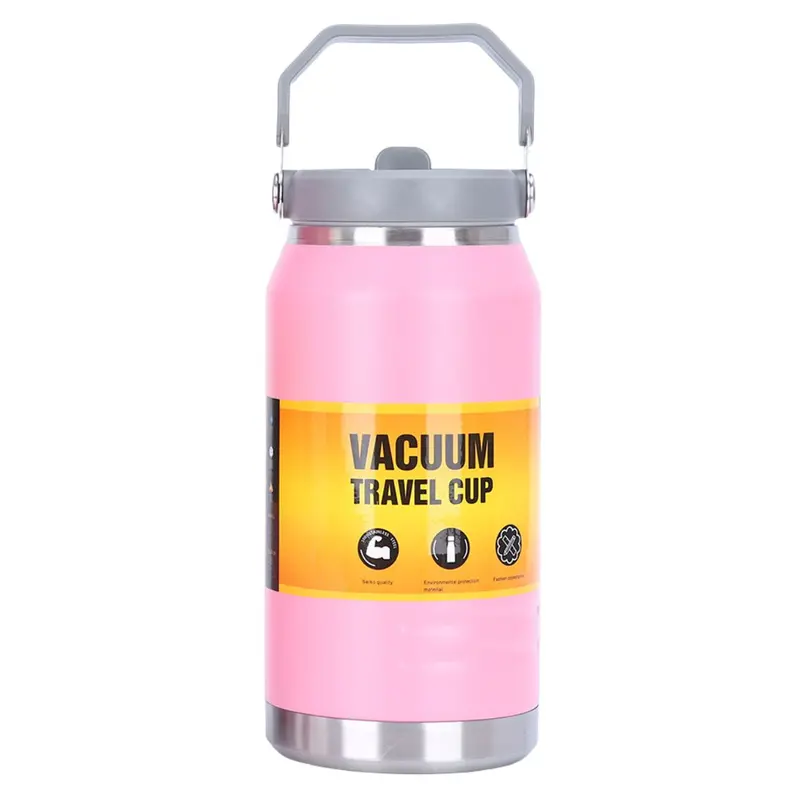 1200 Ml Rose Pink Double-Wall Stainless Steel Thermos – Bpa-Free Vacuum Insulated Water Bottle 1