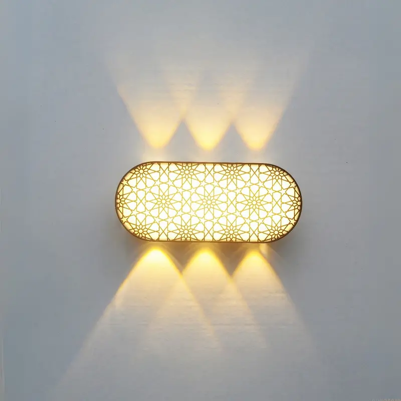 12W Outdoor Led Wall Light – Gold Finish, 3000K Warm White, 1050 Lumens 1