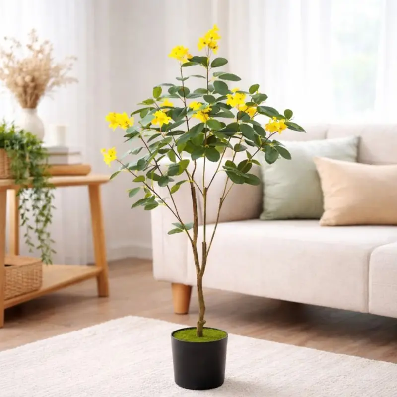 130 Cm Artificial Jasmine Tree – Lifelike Indoor Decorative Blossom Tree With Fragrant-Appeal Design 1
