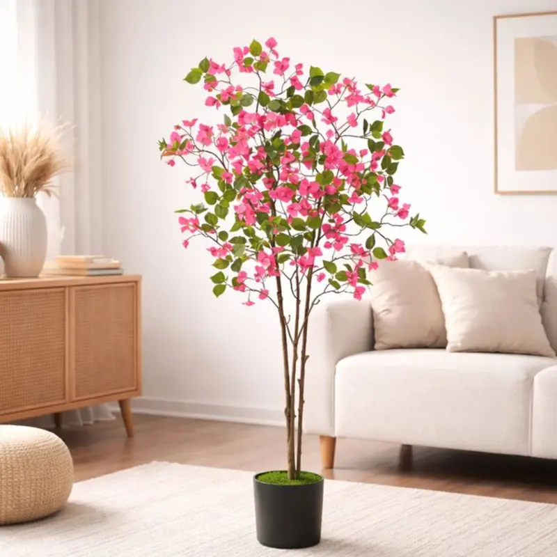 150 Cm Artificial Bougainvillea Tree – Vibrant Indoor Decorative Shrub With Colorful Papery Bracts 1