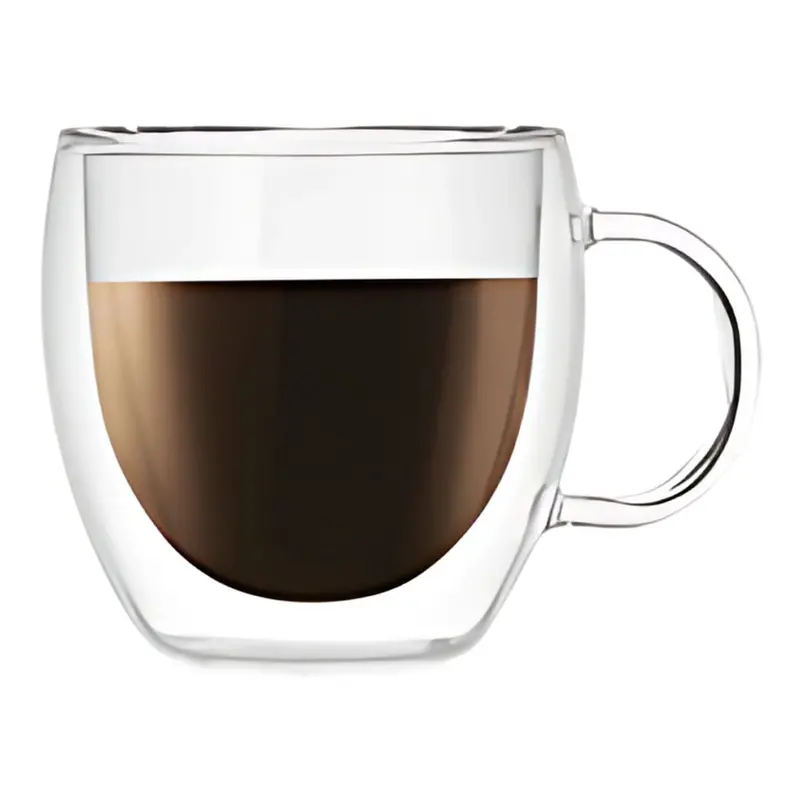 150 Ml Double-Walled Borosilicate Glass Mug – Heat-Resistant Tea Or Coffee Cup With Ergonomic Handle 1