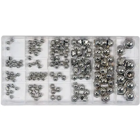 150-Piece Stainless Steel Hex Nut Assortment – Corrosion-Resistant Fasteners 1