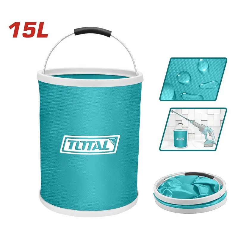 15L Foldable Pvc Bucket – Waterproof Coating, Dimensions: 250 × 320 Mm 1