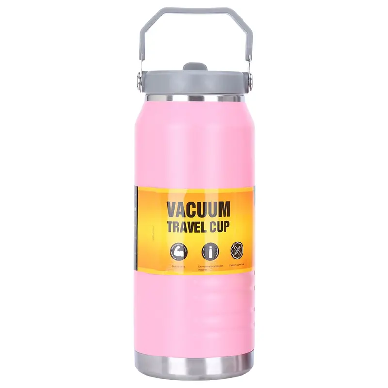 1600 Ml Rose-Colored Vacuum Insulated Thermos – Double-Wall Stainless Steel, Bpa-Free Hot/Cold Retention 1