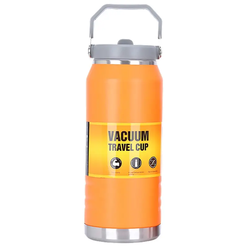 1600Ml Orange Double-Wall Stainless Steel Thermos – Bpa-Free Vacuum Insulated Bottle 1