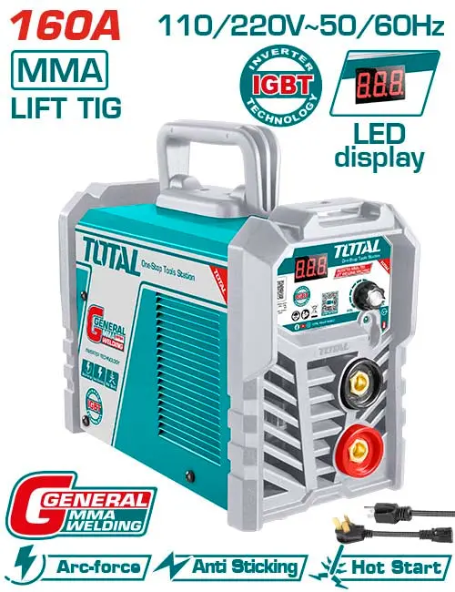 160A Inverter Welder – Medium-Duty, 45% Duty Cycle, Dual Voltage (110–120V / 220–240V) 1