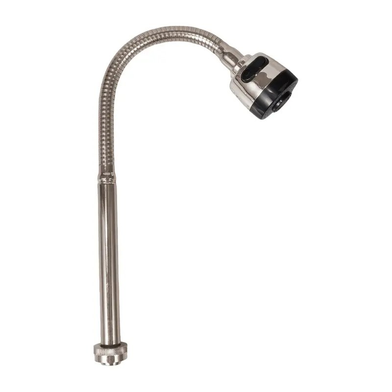 18-Mm Brushed Stainless Steel Flexible Faucet Neck: Dual-Mode Swivel Spout For Kitchen Mixer Taps 2