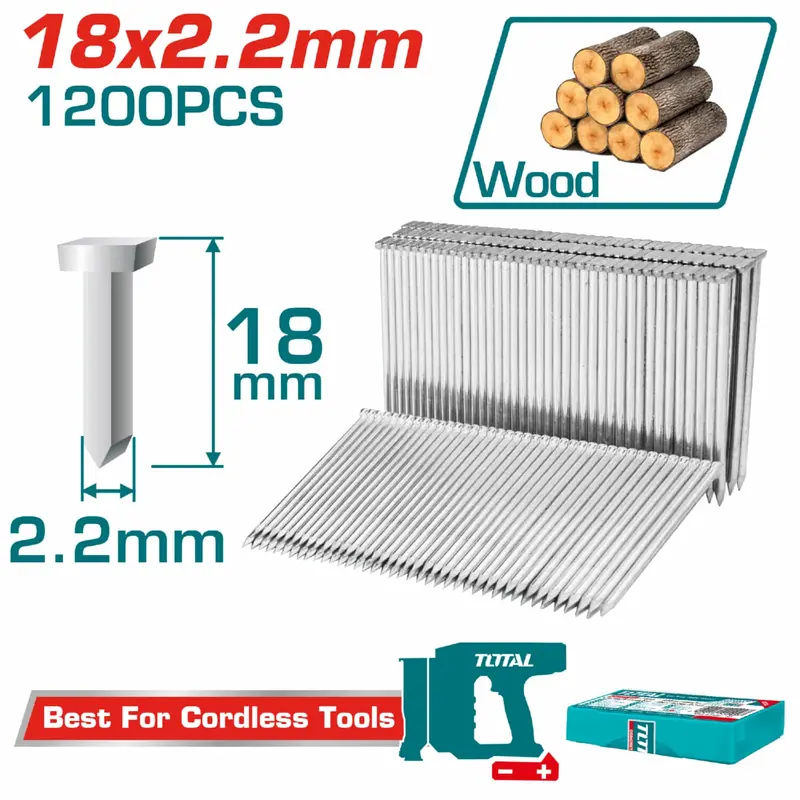 18 Mm Concrete Nails – 1,200-Piece Pack For Pneumatic Concrete Nailers 1