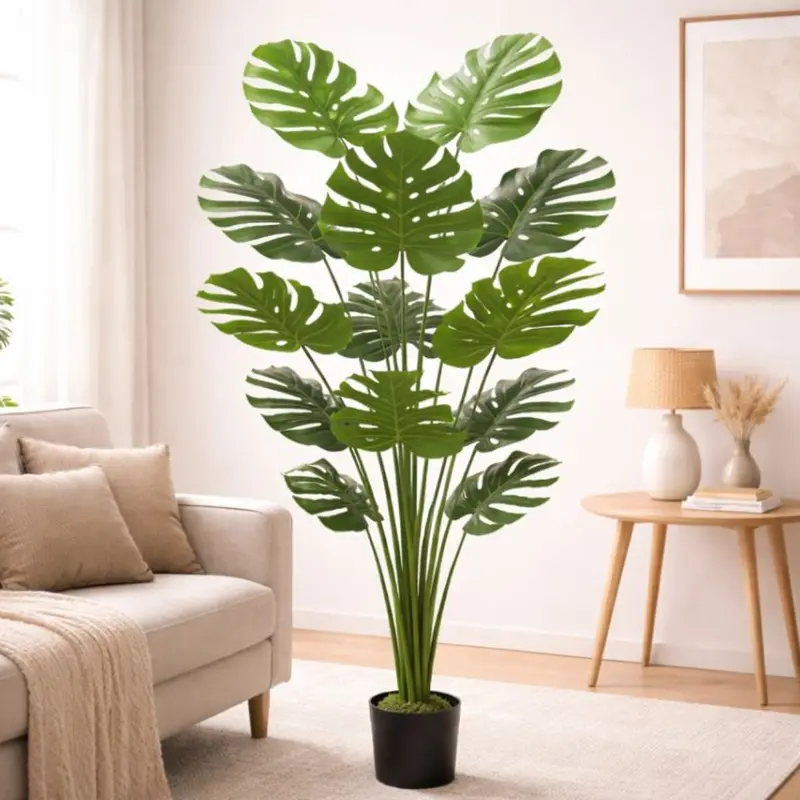 180 Cm Artificial Monstera Deliciosa – Tropical Indoor Statement Plant With Iconic Fenestrated Leaves 1