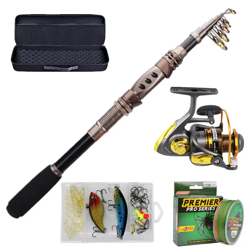 2.4-Meter Telescopic Fishing Rod Kit With Rugged Storage Case 1