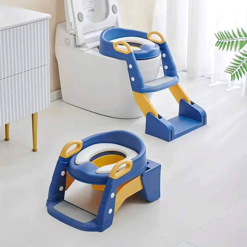 2-In-1 Kids’ Potty Training Stool – Adjustable Step Stool + Toilet Seat Adapter For Toddlers 1
