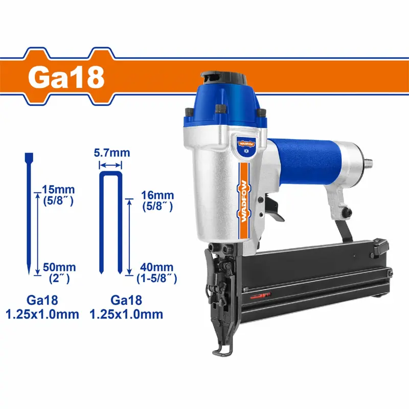 2-In-1 Pneumatic Staple & Nail Gun – Holds Up To 100 Fasteners, Compatible With 15–50 Mm Nails 1