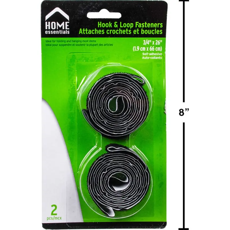 2-Pack Self-Adhesive White Velcro Straps – 26" Length 1