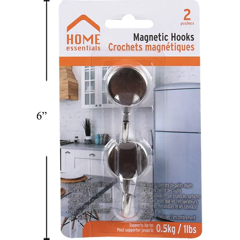 2-Pack Strong Neodymium Magnetic Hooks For Metal Surfaces 1