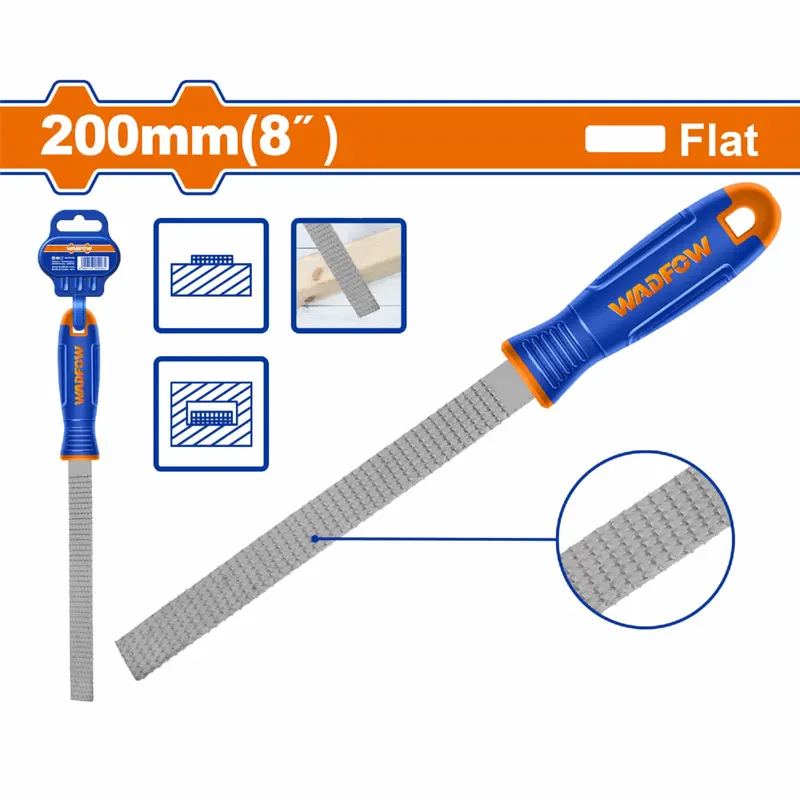 200Mm Flat Bastard File For Wood – Carbon Steel Hand File For Shaping And Smoothing Softwoods And Hardwoods 1