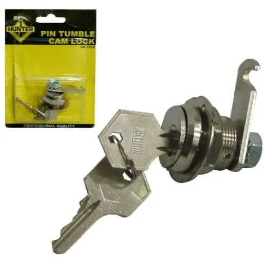 20Mm Diameter Cabinet Drawer Lock – Chrome-Plated Bronze And Zinc Finish With 2 Keys 1