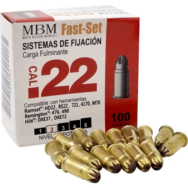 .22 Caliber Chinese Power Loads – Grade 2 Impact Strength (100-Piece Pack) 1