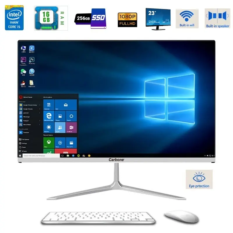 23.6" All-In-One Desktop Pc – Intel Core I5, 16Gb Ram, 256Gb Ssd, Windows 11 Pro 1