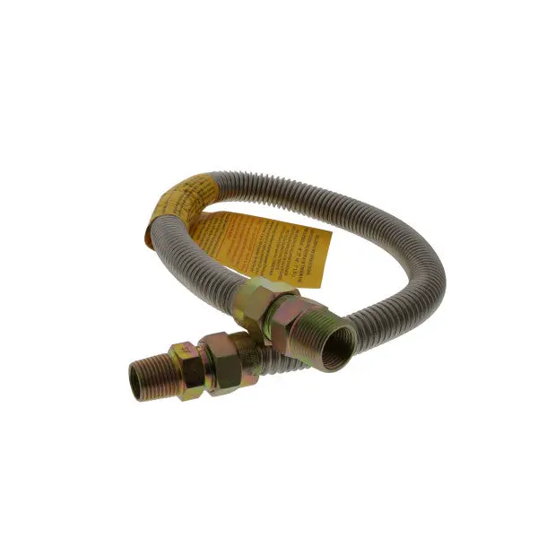 24-Inch Gas Hose With 1/2" Male × 3/4" Male Ends 1