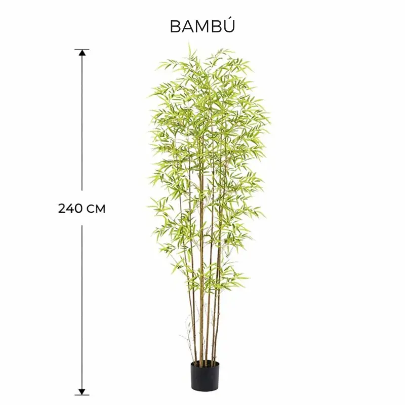 240 Cm Artificial Bamboo Tree – Lifelike Indoor Decorative Plant For Living Rooms And Offices 2