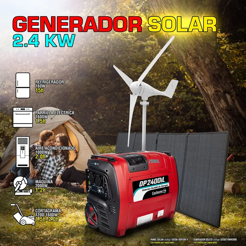 2400W Portable Solar Power Station – Outdoor Use (Solar Panel & Wind Turbine Not Included), Dp2400Il Ups Backup Battery 1