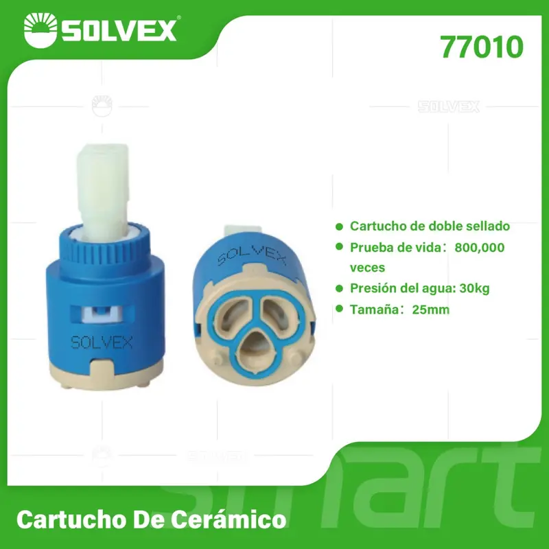 25 Mm Ceramic Cartridge Replacement – Durable Faucet And Valve Core For Up To 30 Kg/Cm² Pressure 1