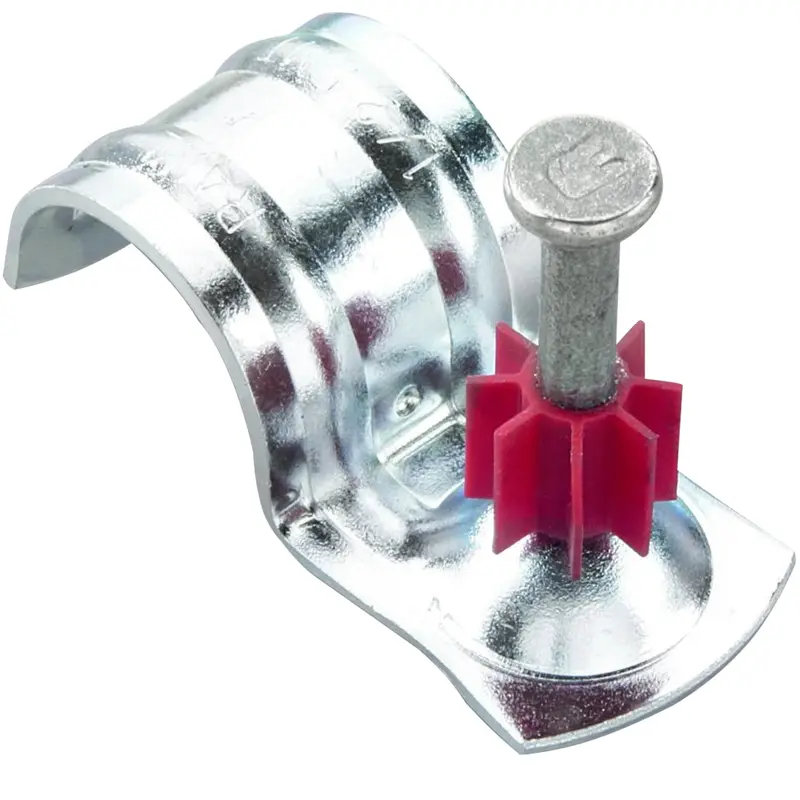 3/4-Inch Emt Strap With Integrated Powder-Actuated Nail – 50-Pack 1