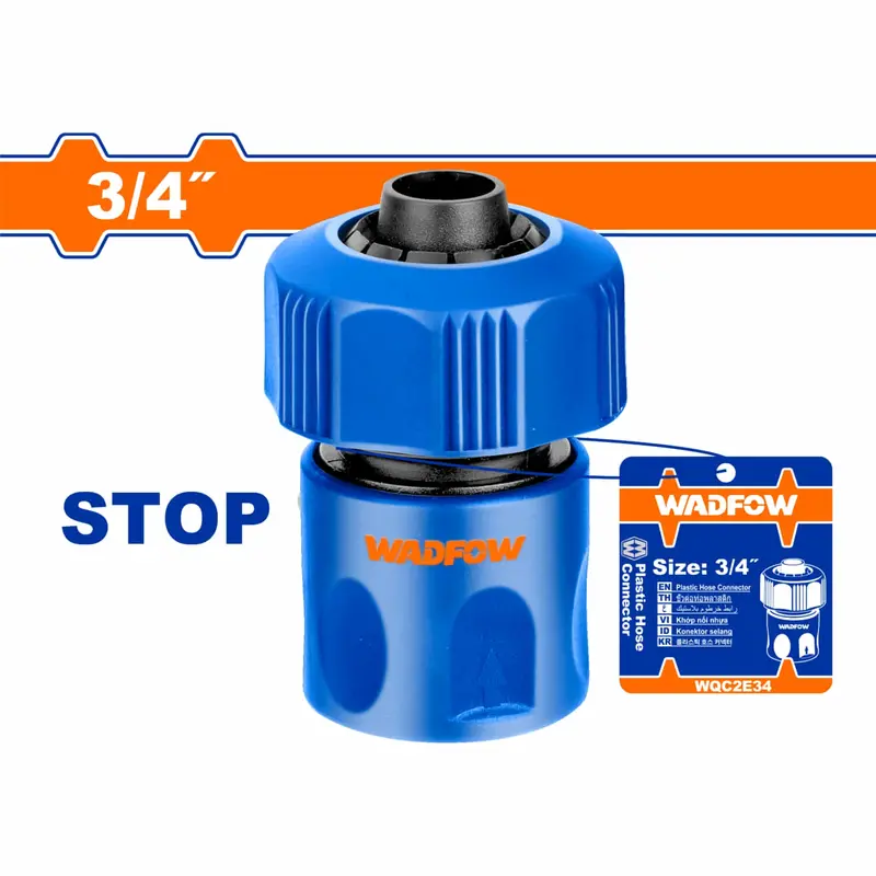 3/4" Quick-Connect Shut-Off Hose Fitting – Flow Control Enabled 1
