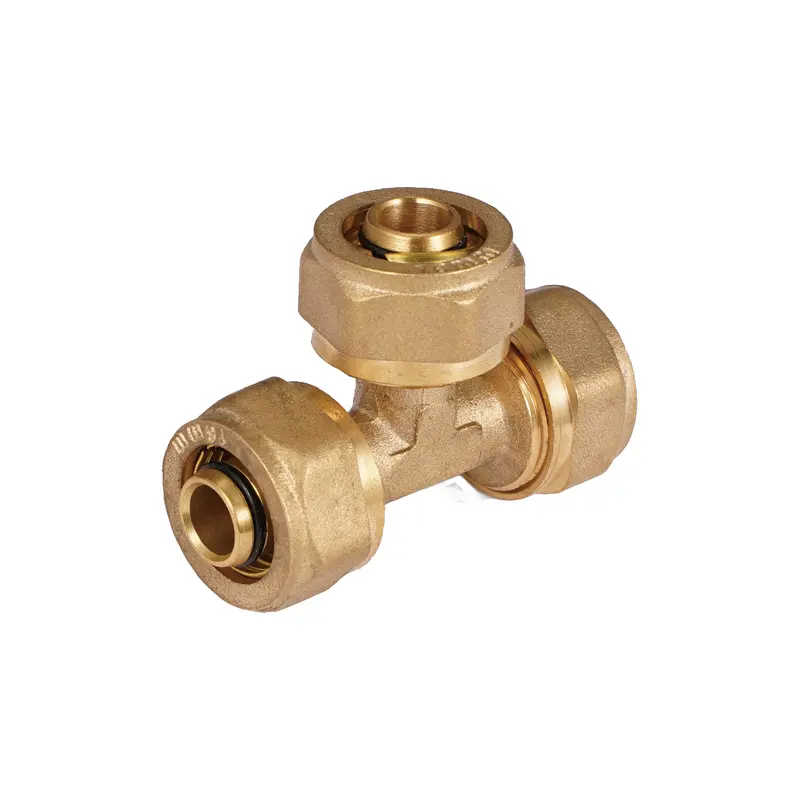 3/4" Straight Brass Compression Tee (20Mm X 20Mm X 20Mm) – Three-Way Fitting For Plumbing Systems 2