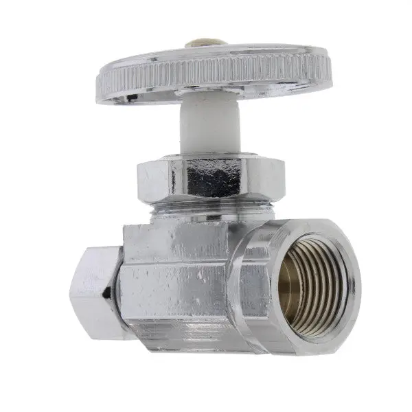 3/8" × 3/8" Straight Valve: Compression Inlet × Push-On Outlet 1