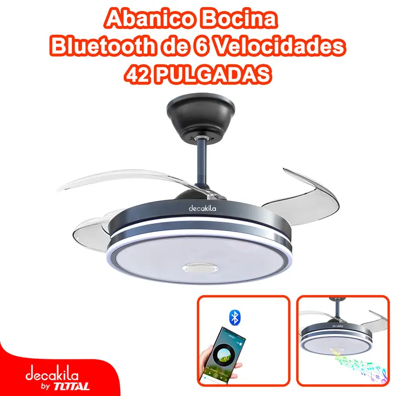 3-In-1 Ceiling Fan With Integrated Led Light & Bluetooth Speaker 1