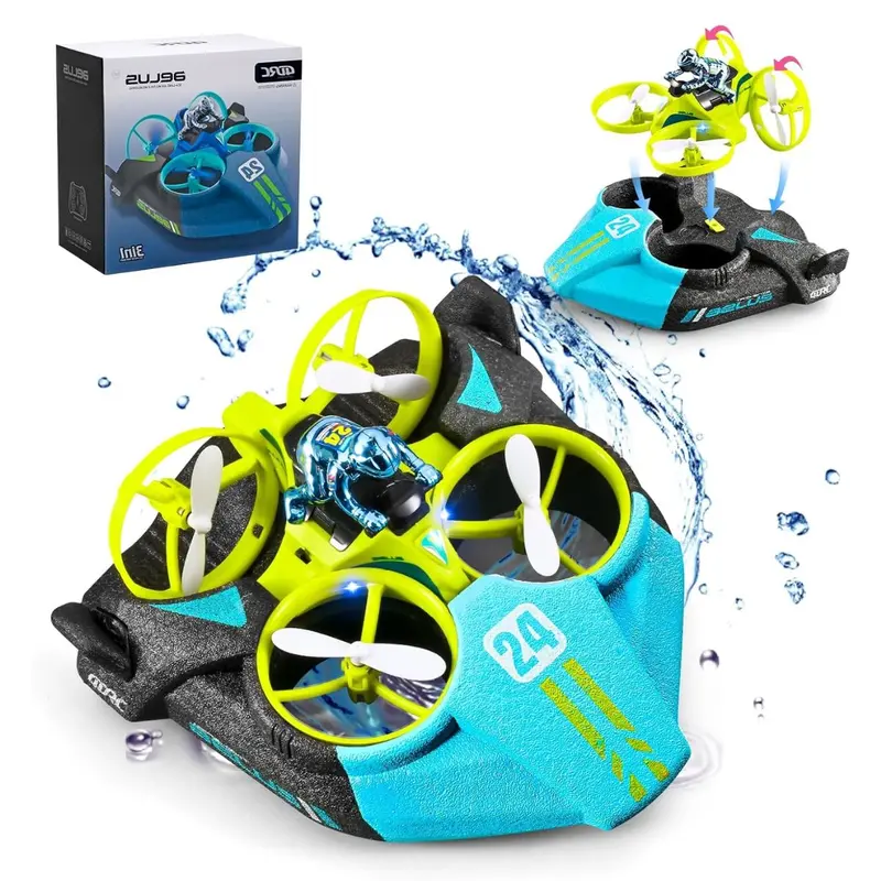 3-In-1 Rc Toy Set For Kids – Remote-Controlled Car, Drone & Waterproof Boat 1