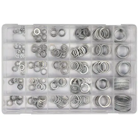 300-Piece Assorted Aluminum Sealing Rings – Lightweight Corrosion-Resistant Seals 1